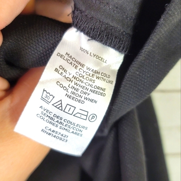 LOFT Pull On Wide Leg Culottes in Black, sz Medium - Picture 10 of 11